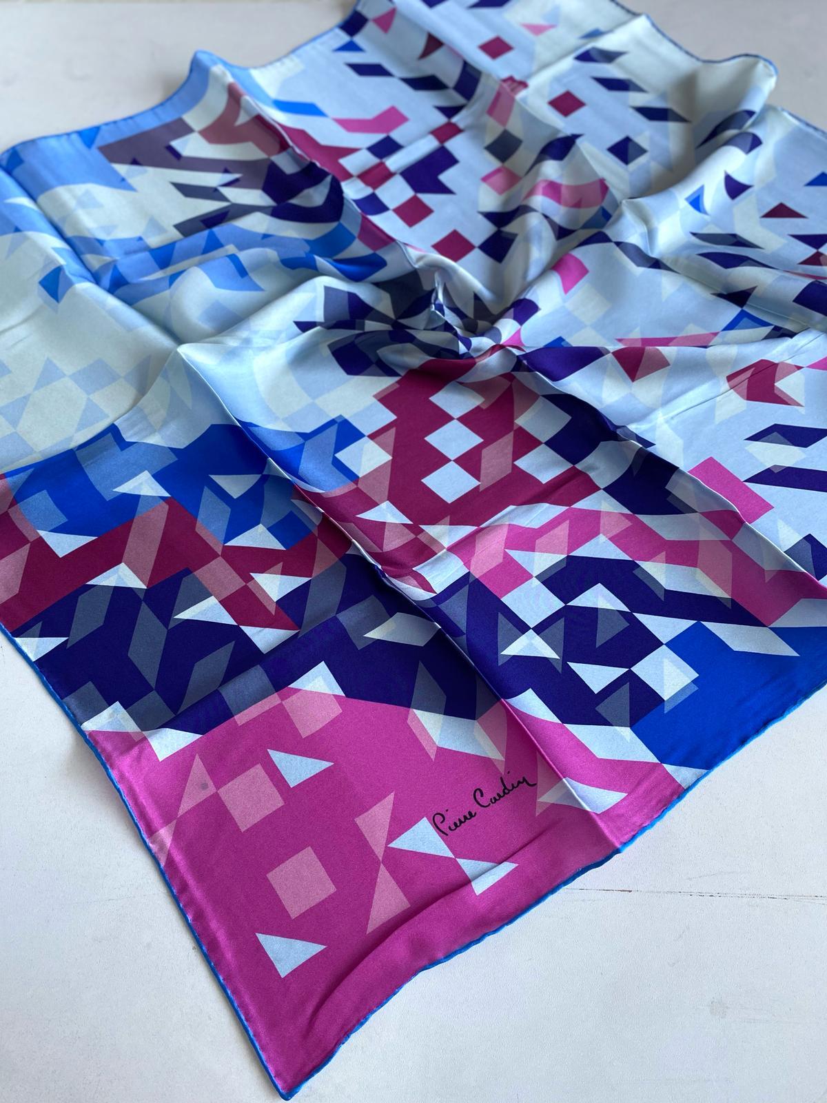 Pierre Cardin Defolu Sura İpek Eşarp 46129 Pembe Karışık Desen