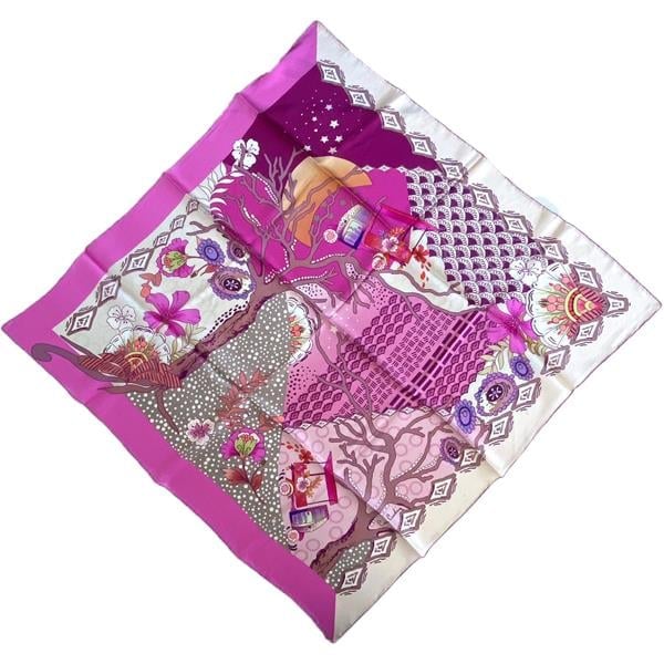 Pierre Cardin Sura İpek Eşarp 37069 Pembe Karışık Desen