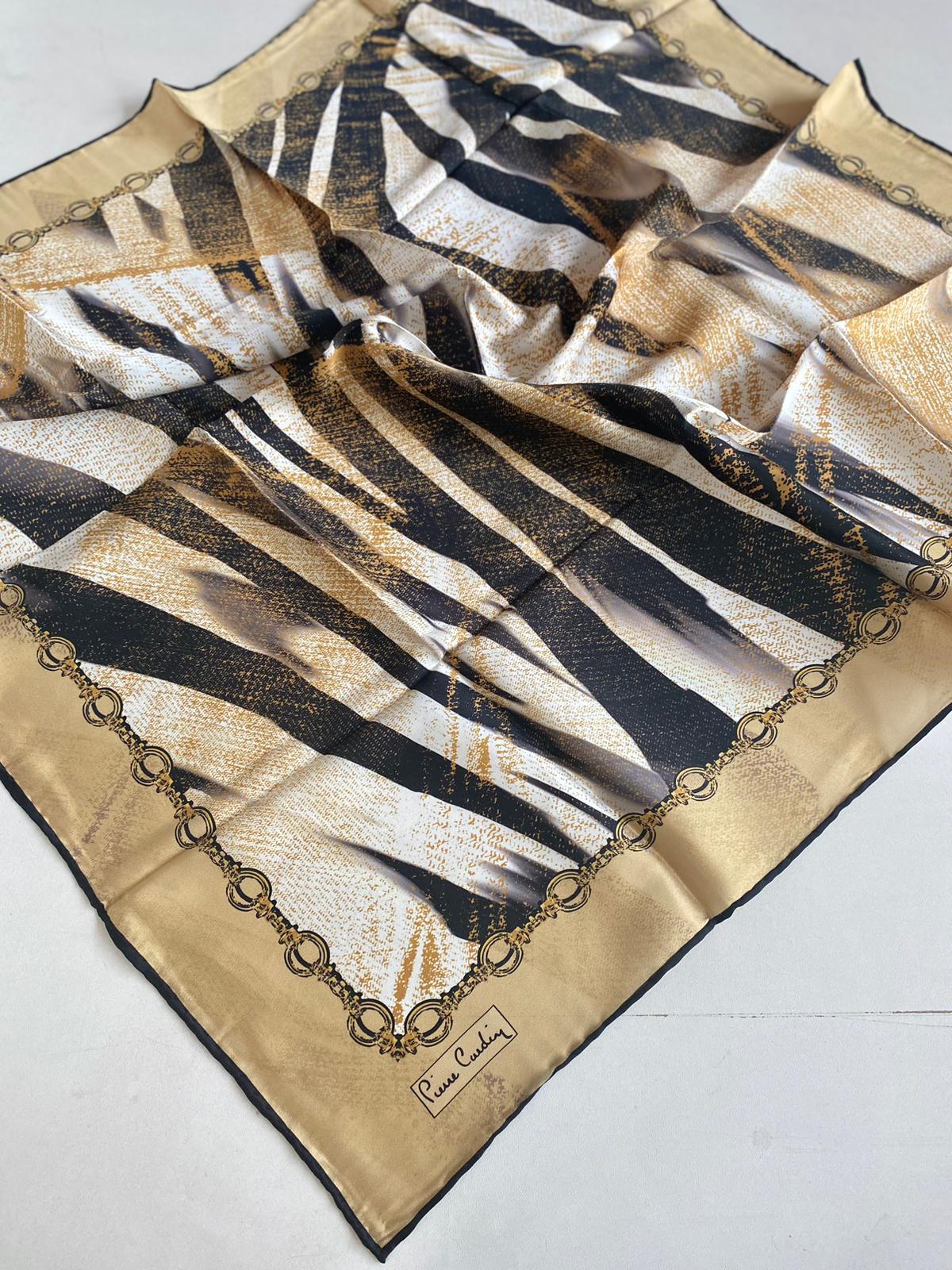 Pierre Cardin Sura İpek Eşarp 42942 Gold Karışık Desen