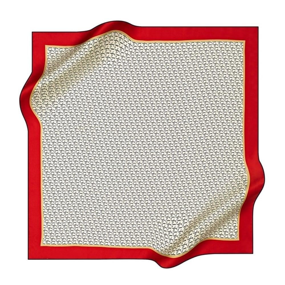 Pierre Cardin Tivil İpek Eşarp 8586438-923-48691 Kırmızı Karışık Desen