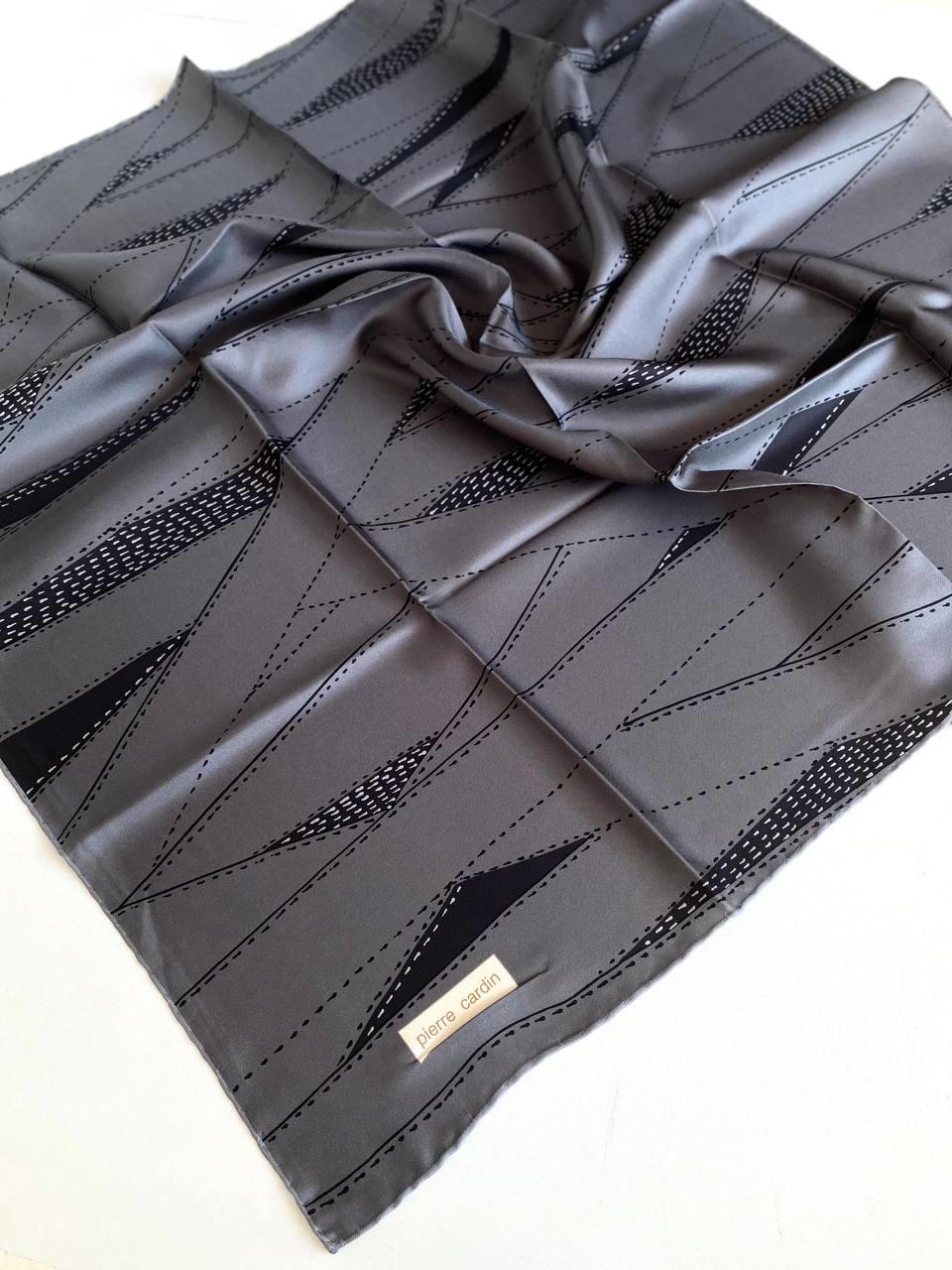 Pierre Cardin Tivil İpek Eşarp 8748438-971 47815 Gri Karışık Desen