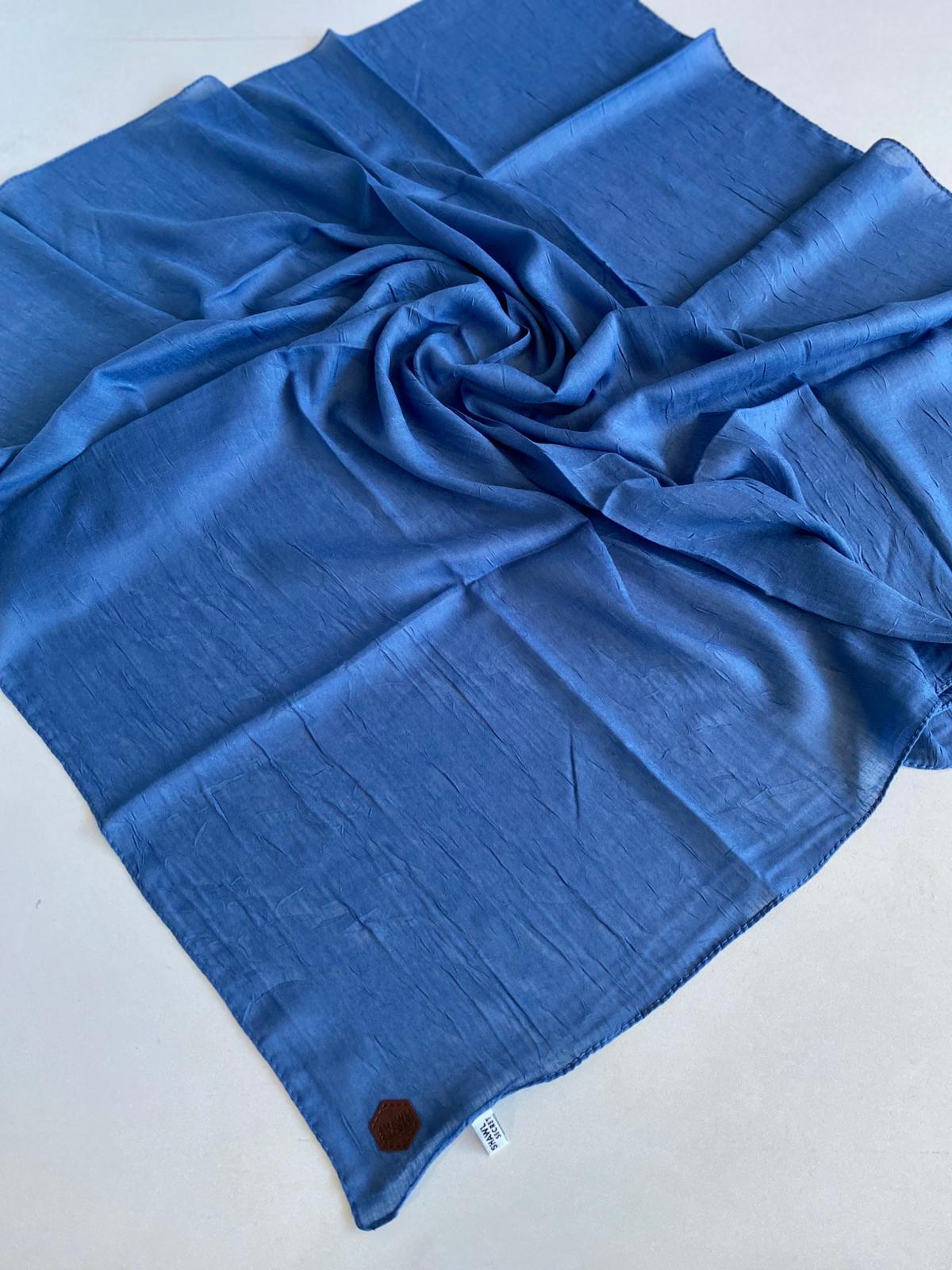 Shawl Secret Dört Mevsim Bambu Kraş Eşarp Kot Mavisi  - 49340