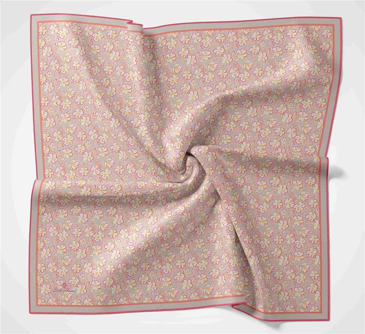 Silk Home Soft Eşarp 37028 Narçiçeği Çiçek Desen