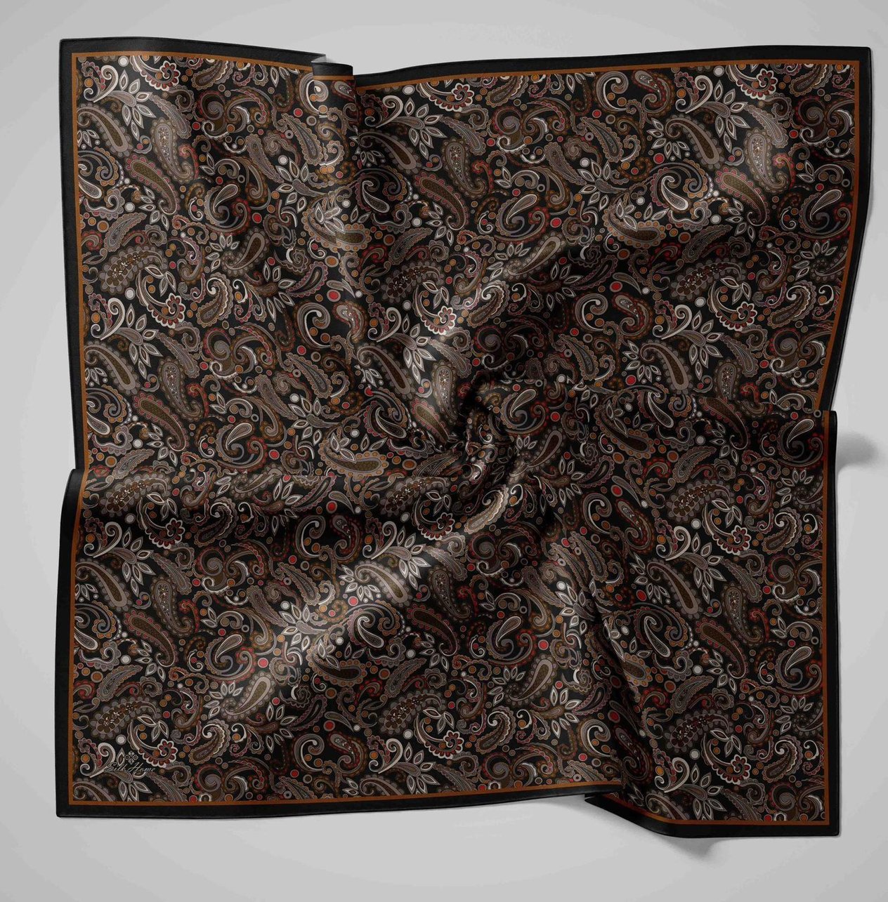 Silk Home Soft Eşarp 45830 Kahverengi Karışık Desen 