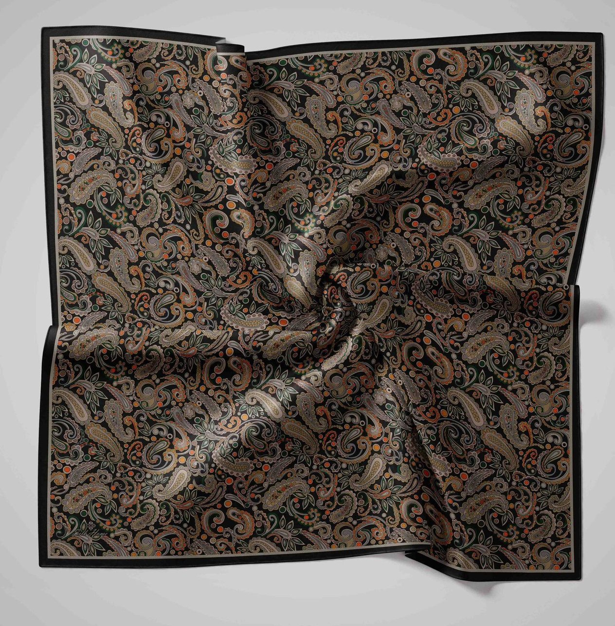 Silk Home Soft Eşarp 45834 Yeşil Karışık Desen 