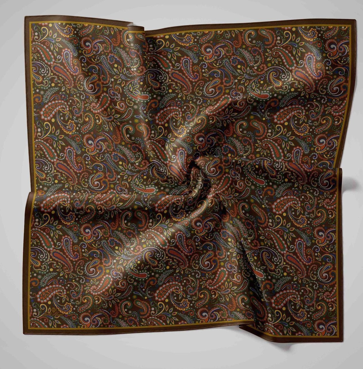 Silk Home Soft Eşarp 45836 Kahverengi Karışık Desen 