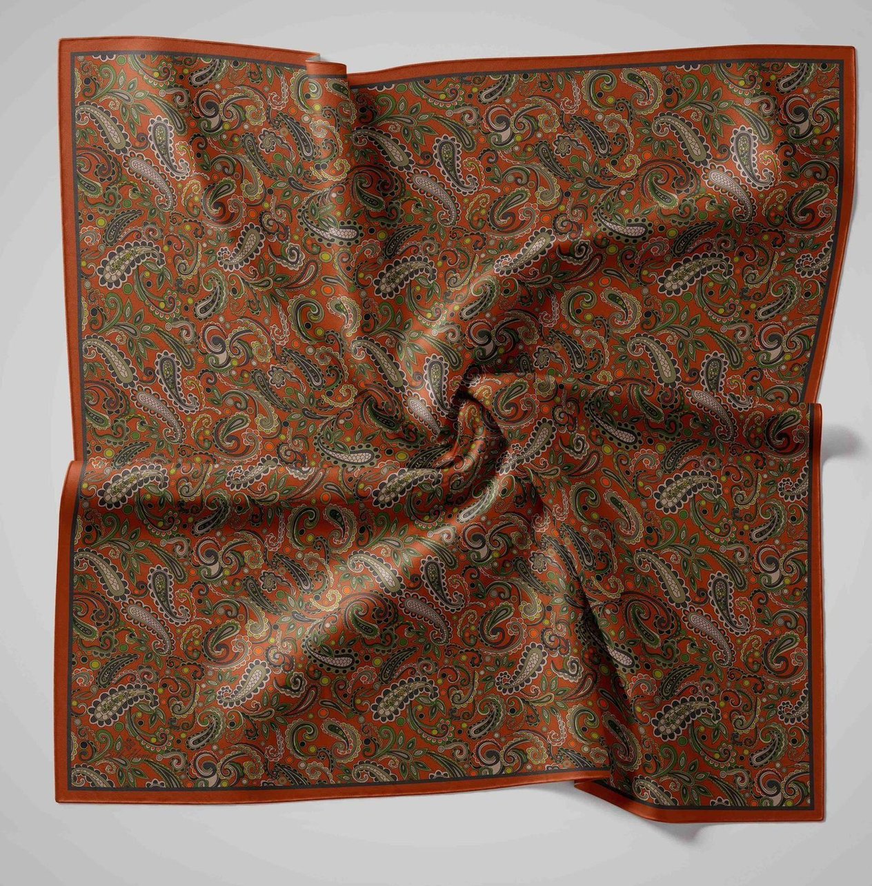 Silk Home Soft Eşarp 45859 Turuncu Karışık Desen 
