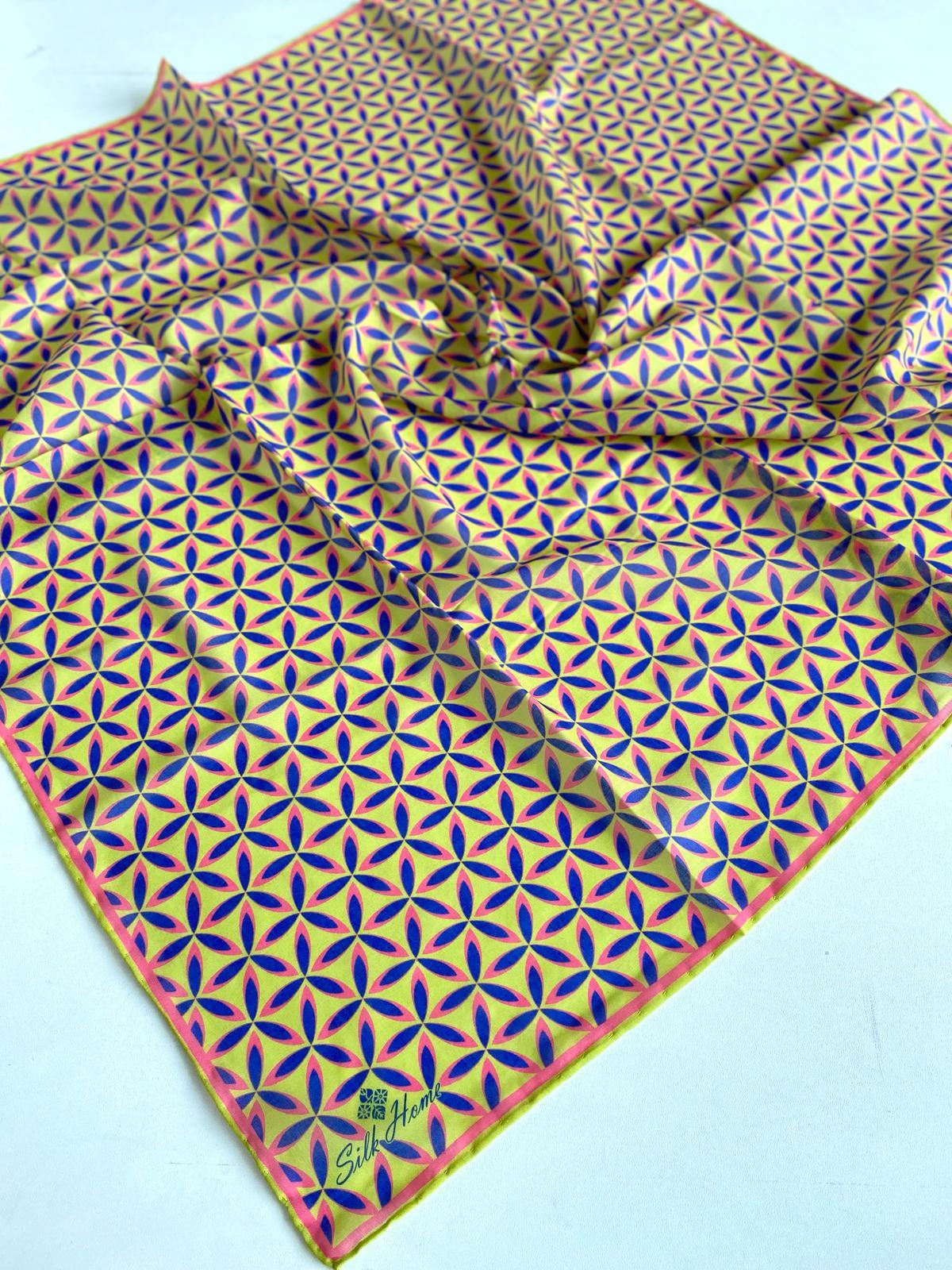 Silk Home Soft Eşarp 46622 Yeşil Karışık Desen