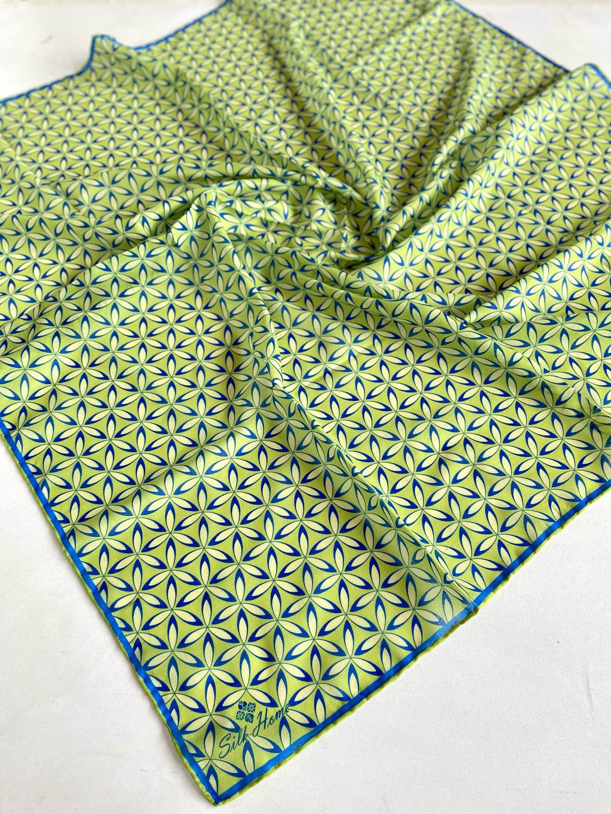 Silk Home Soft Eşarp 46628 Yeşil Karışık Desen