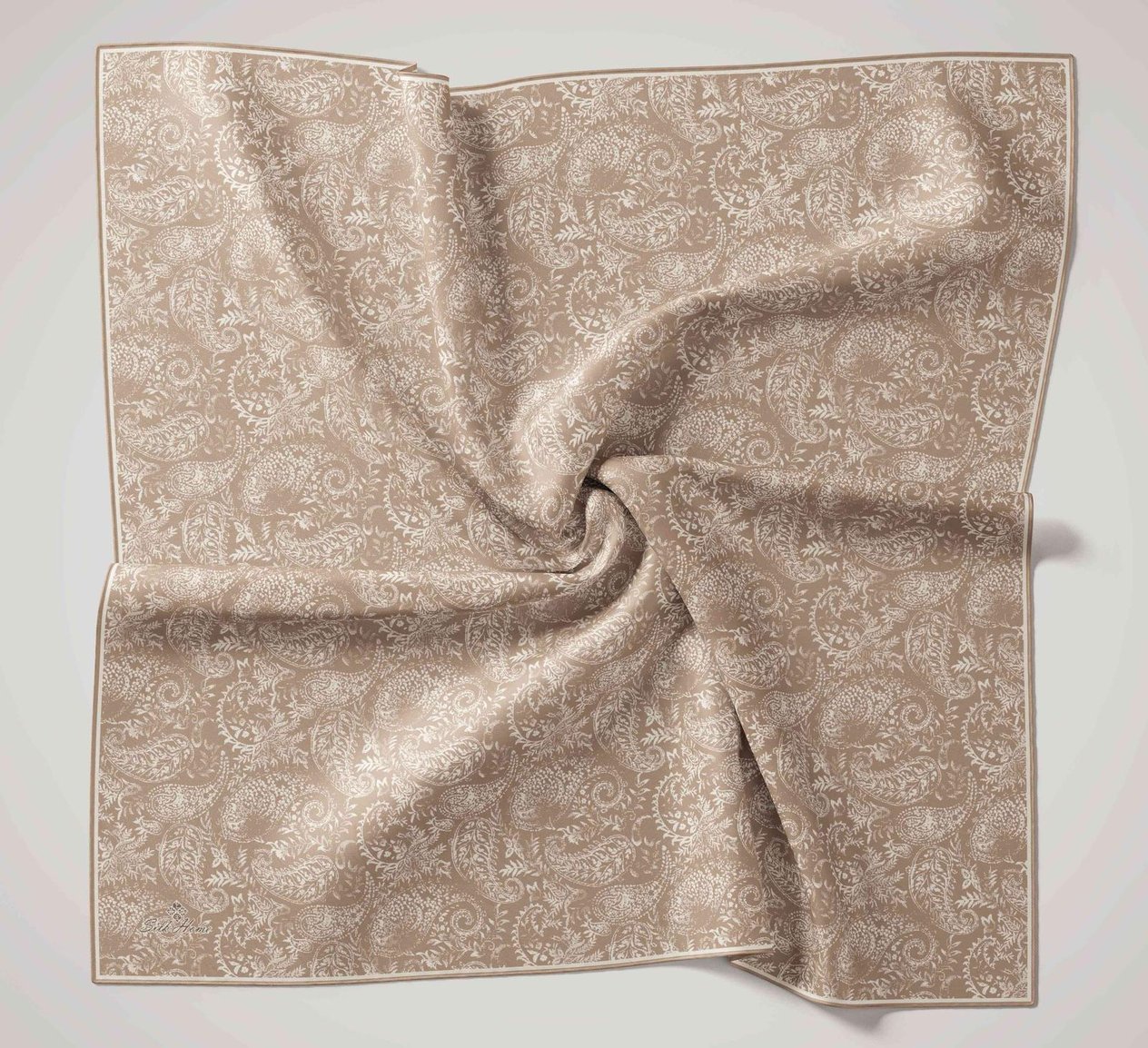 Silk Home Soft Eşarp 47029 Sütlü Kahve-Bej Karışık Desen 