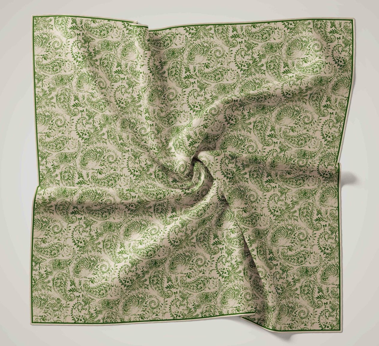 Silk Home Soft Eşarp 47044 Vizon-Yeşil  Karışık Desen 