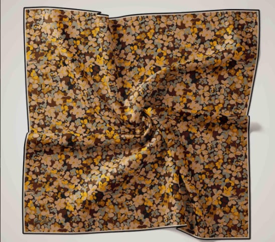 Silk Home Soft Eşarp 47316 Kahverengi Karışık Desen 