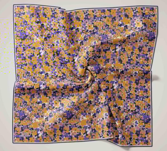Silk Home Soft Eşarp 47318 Saks Karışık Desen 