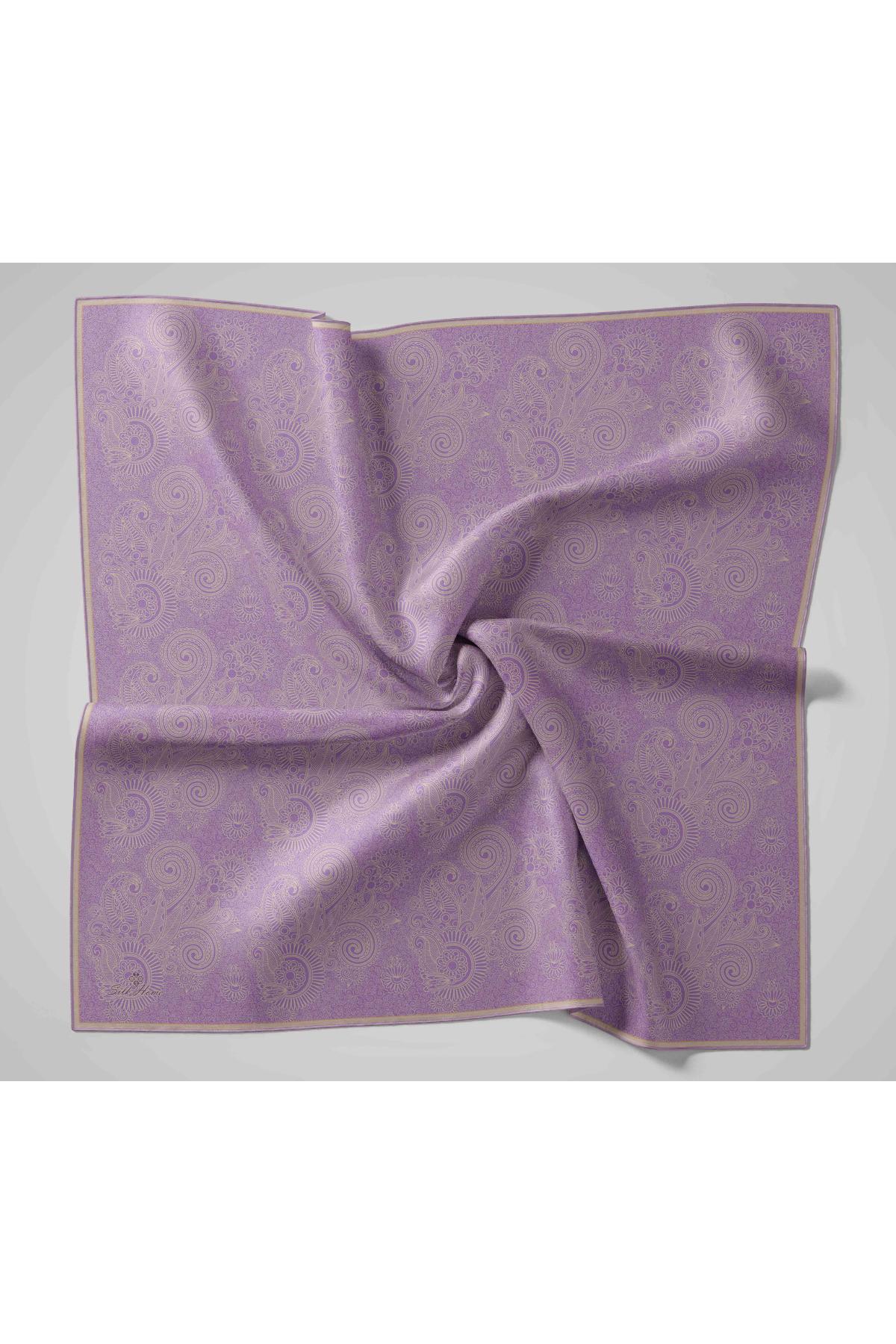 Silk Home Soft Eşarp 48887 Lila Karışık Desen 