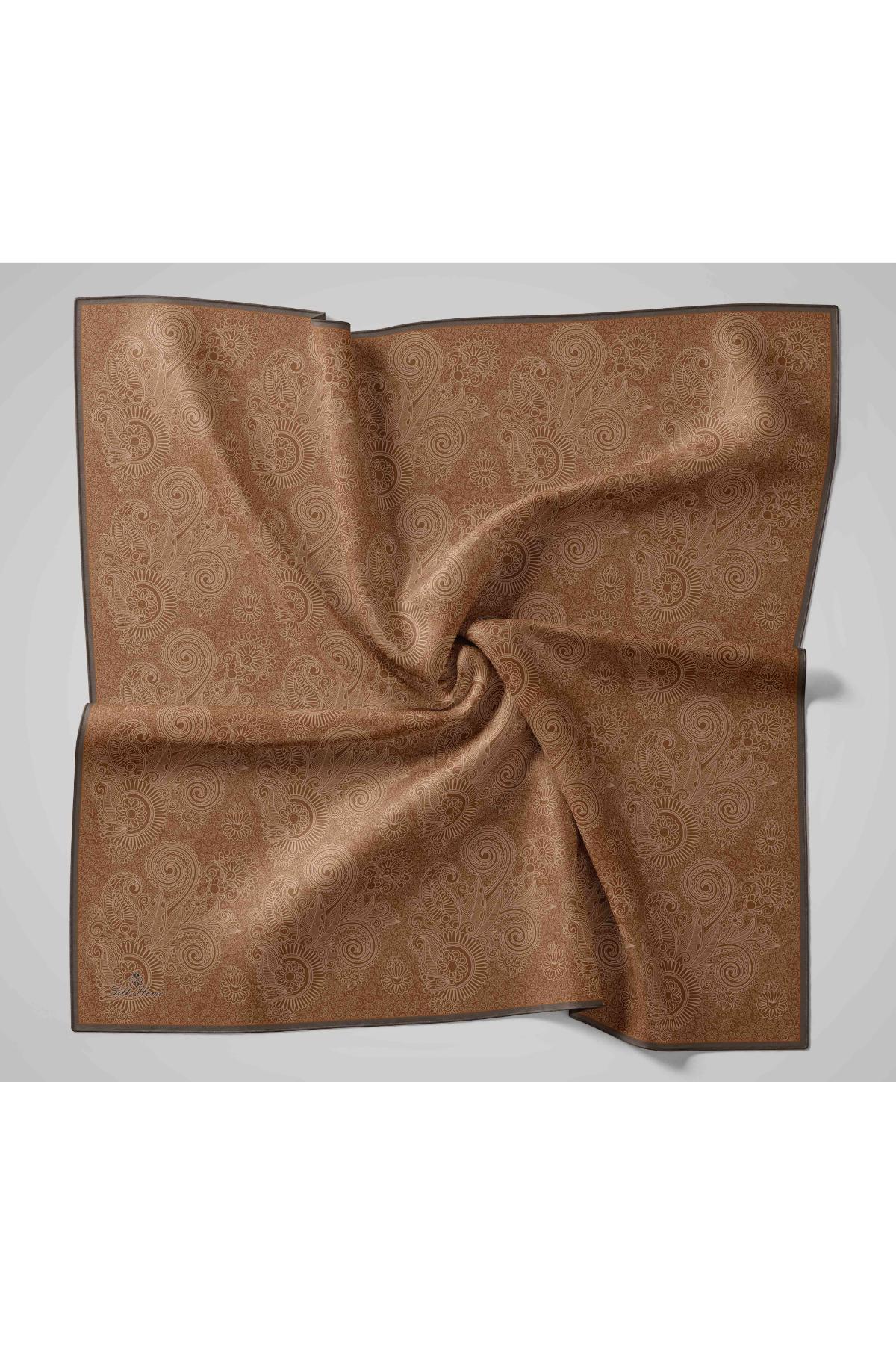 Silk Home Soft Eşarp 48890 Turuncu Karışık Desen 