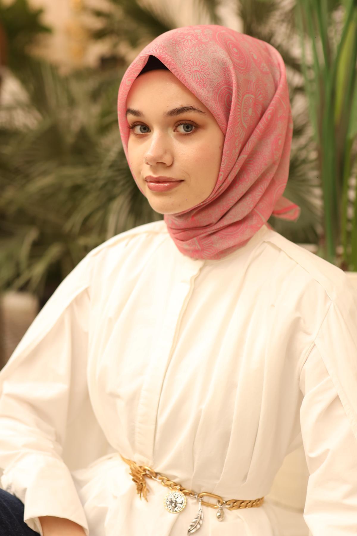 Silk Home Soft Eşarp 48898 Gri Karışık Desen 