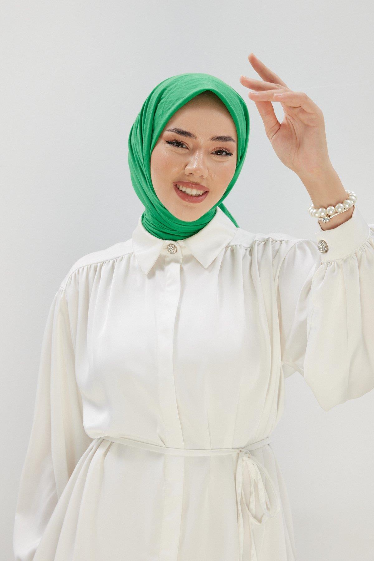 Silk Home Tensel Aerobin Eşarp 36785 Benetton Düz Renk 