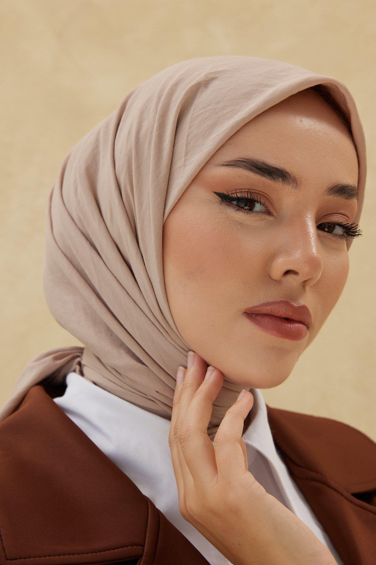 Silk Home Tensel Aerobin Eşarp 36804 Nescafe Düz Renk 