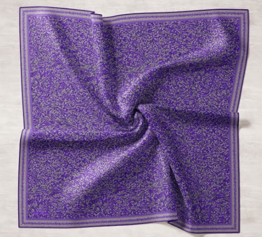 Silk Home Tivil İpek Eşarp 11459-18 Mor Karışık Desen