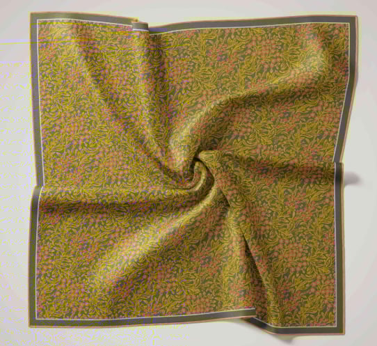 Silk Home Tivil İpek Eşarp 11464-42 Gri Karışık Desen