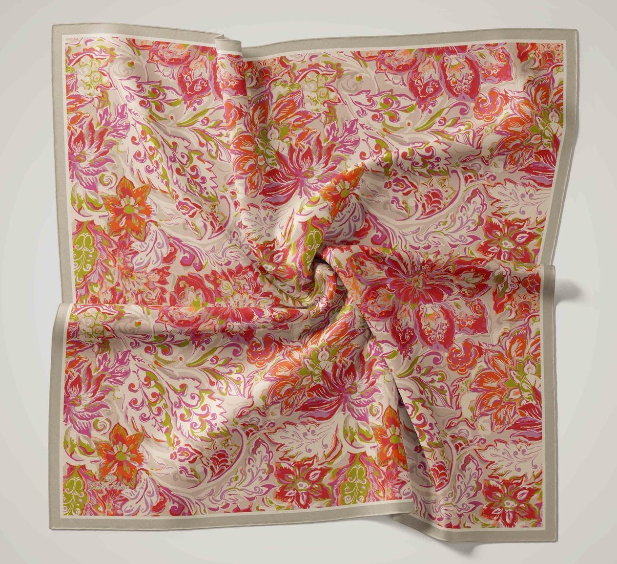 Silk Home Yeşil Gri Olinda İpek Eşarp IST22.00.48001.29