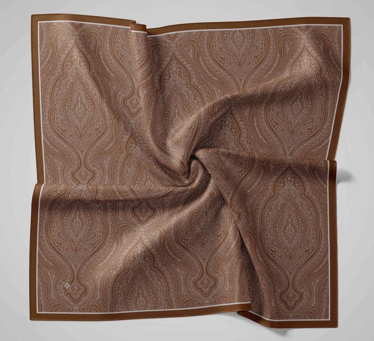 Silkhome Shiny Kahverengi , Gri Işıltılı Eşarp IST 75009-15