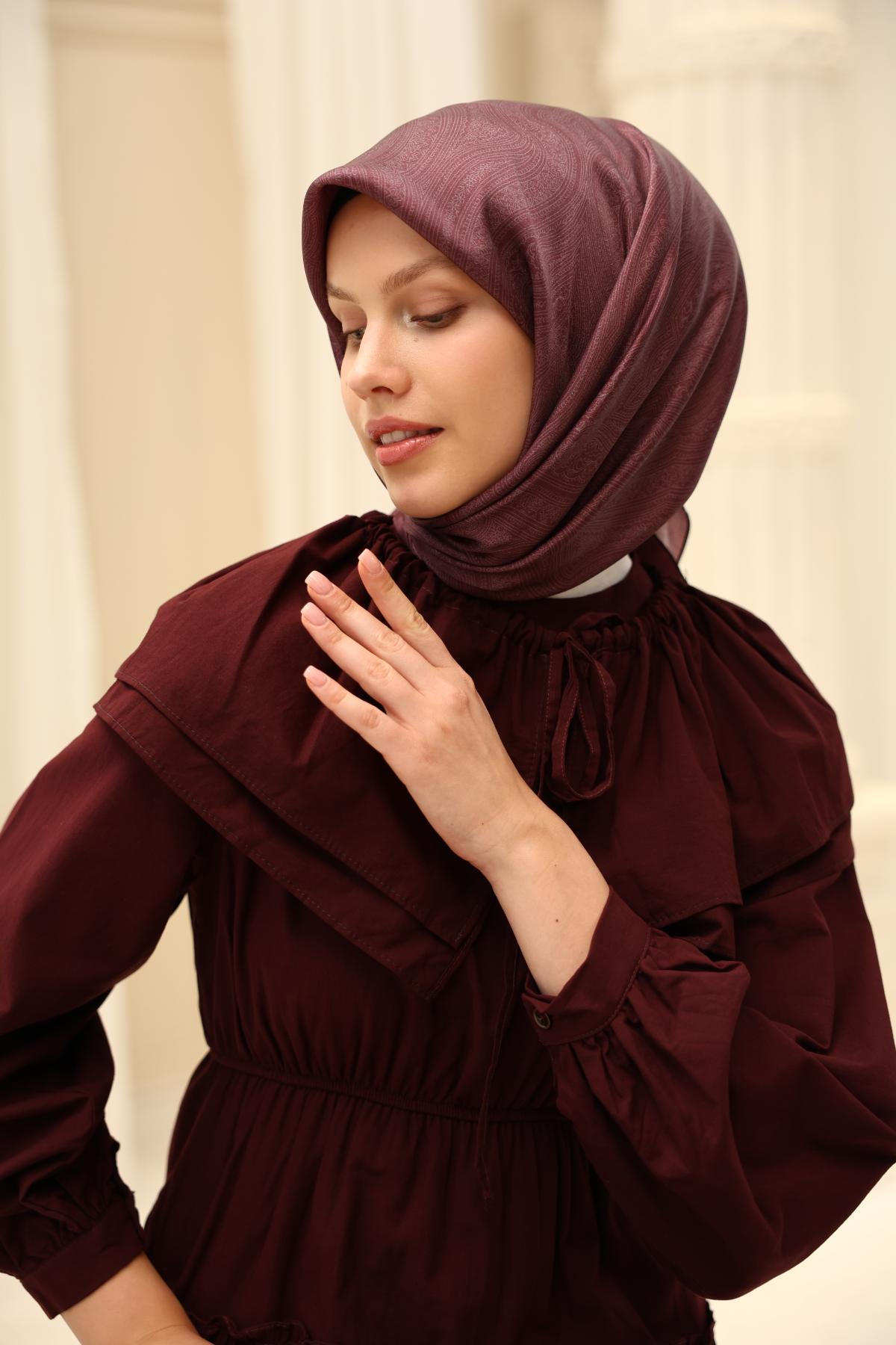 Silkhome Shiny Mürdüm, Leylak Işıltılı Eşarp IST 75009-03