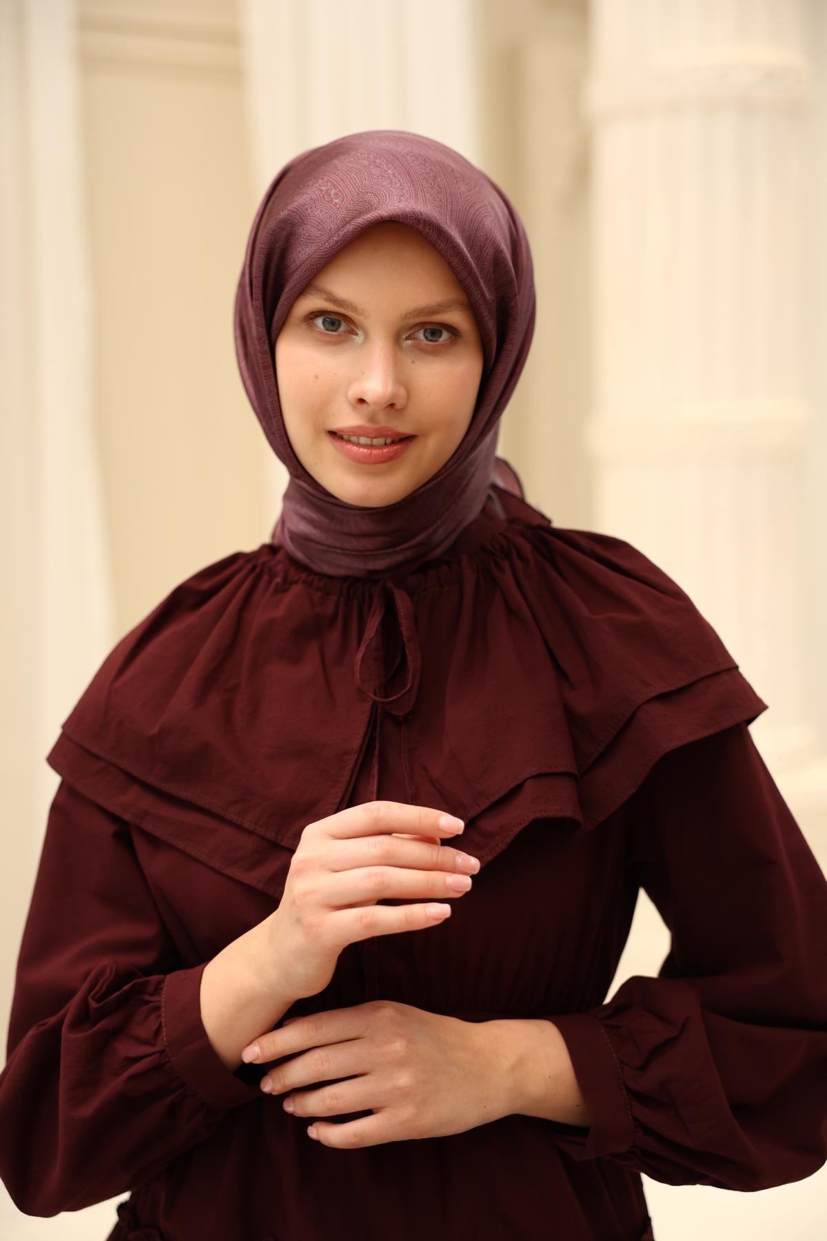 Silkhome Shiny Mürdüm, Leylak Işıltılı Eşarp IST 75009-03