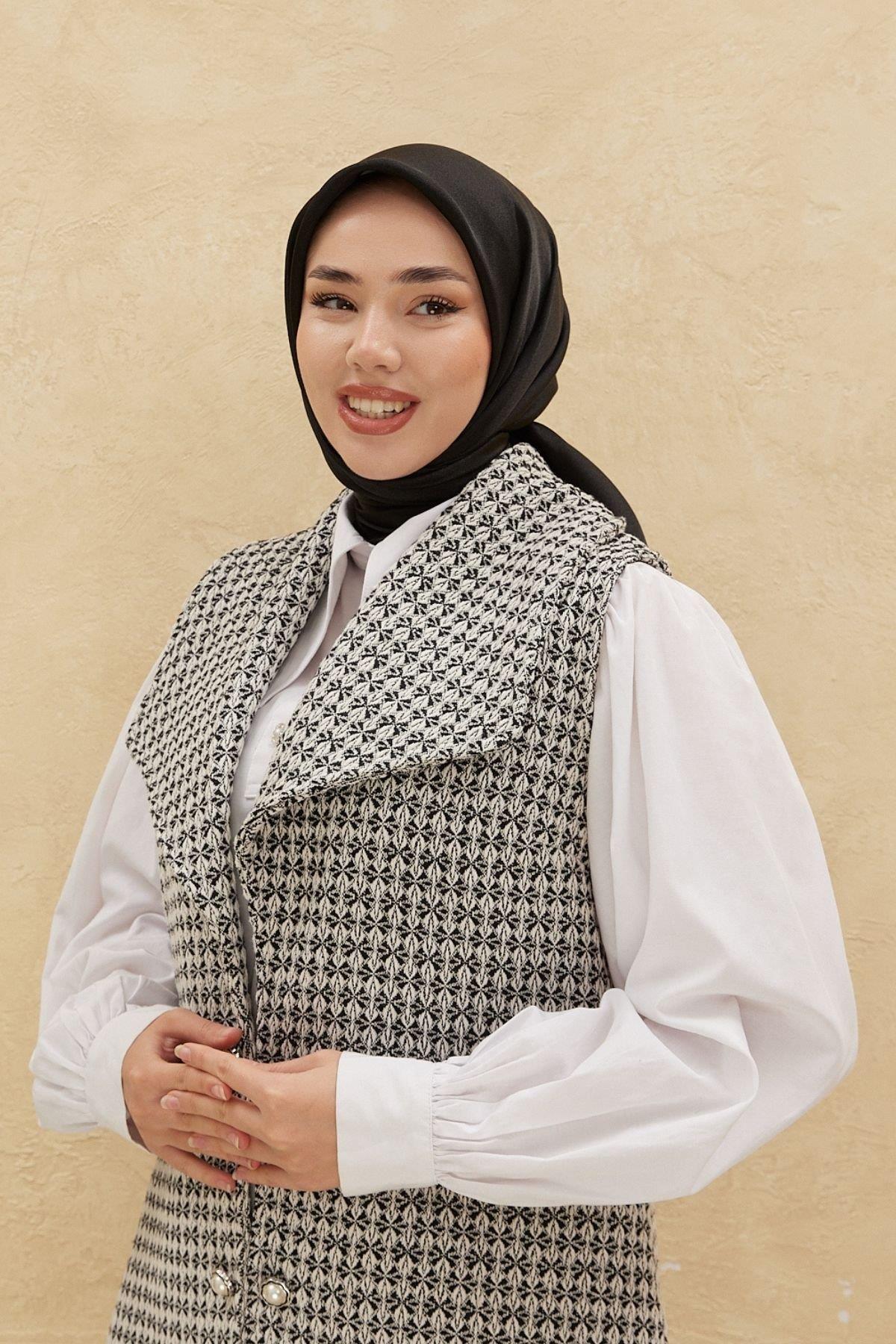 Silkhome Shiny Siyah Işıltılı Eşarp 32757
