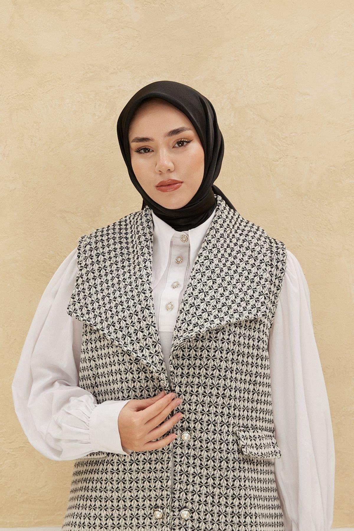 Silkhome Shiny Siyah Işıltılı Eşarp 32757