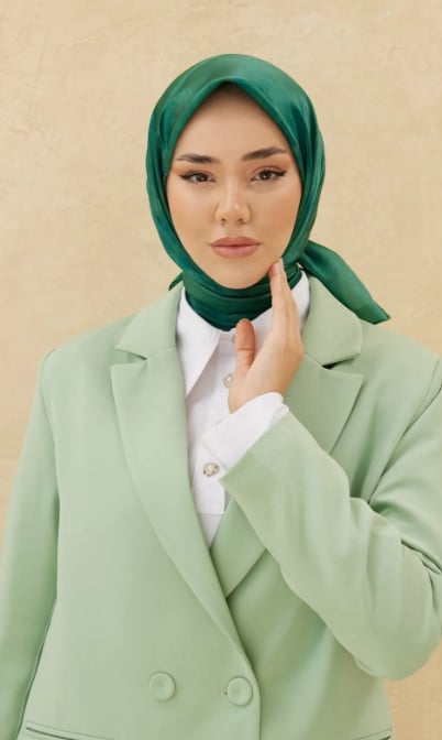 Silkhome Shiny Yeşil Işıltılı Eşarp 32752