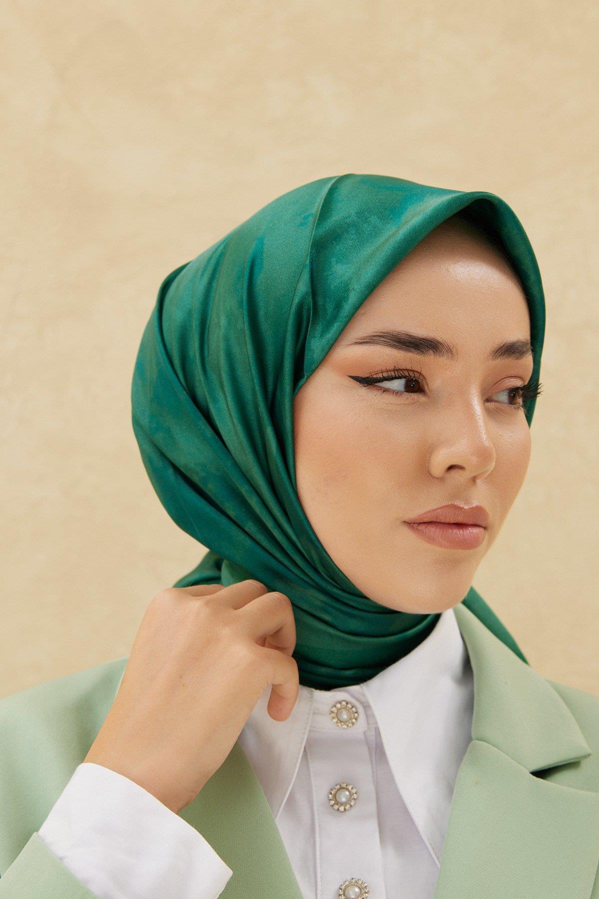 Silkhome Shiny Yeşil Işıltılı Eşarp 32744