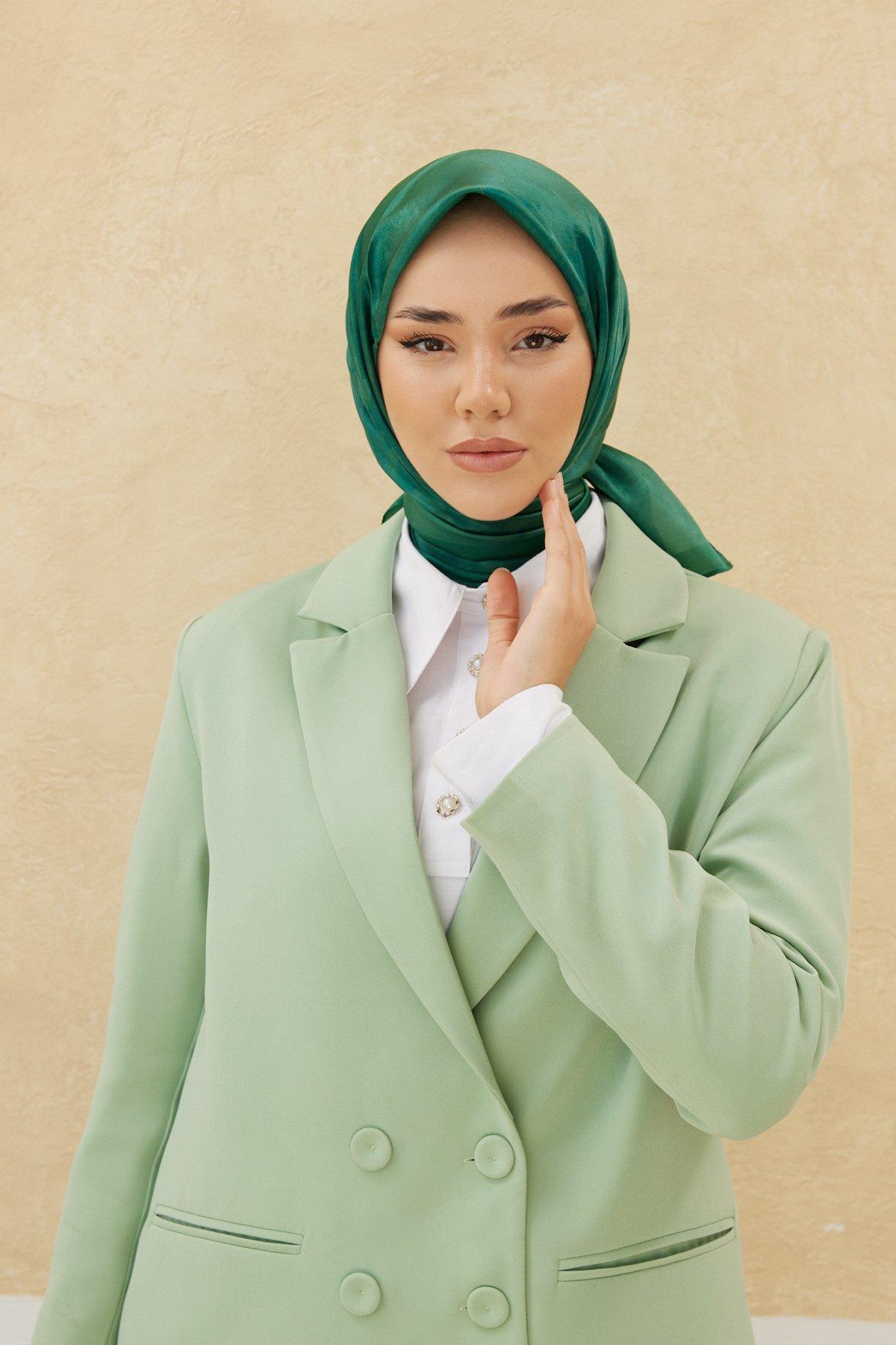 Silkhome Shiny Yeşil Işıltılı Eşarp 32744