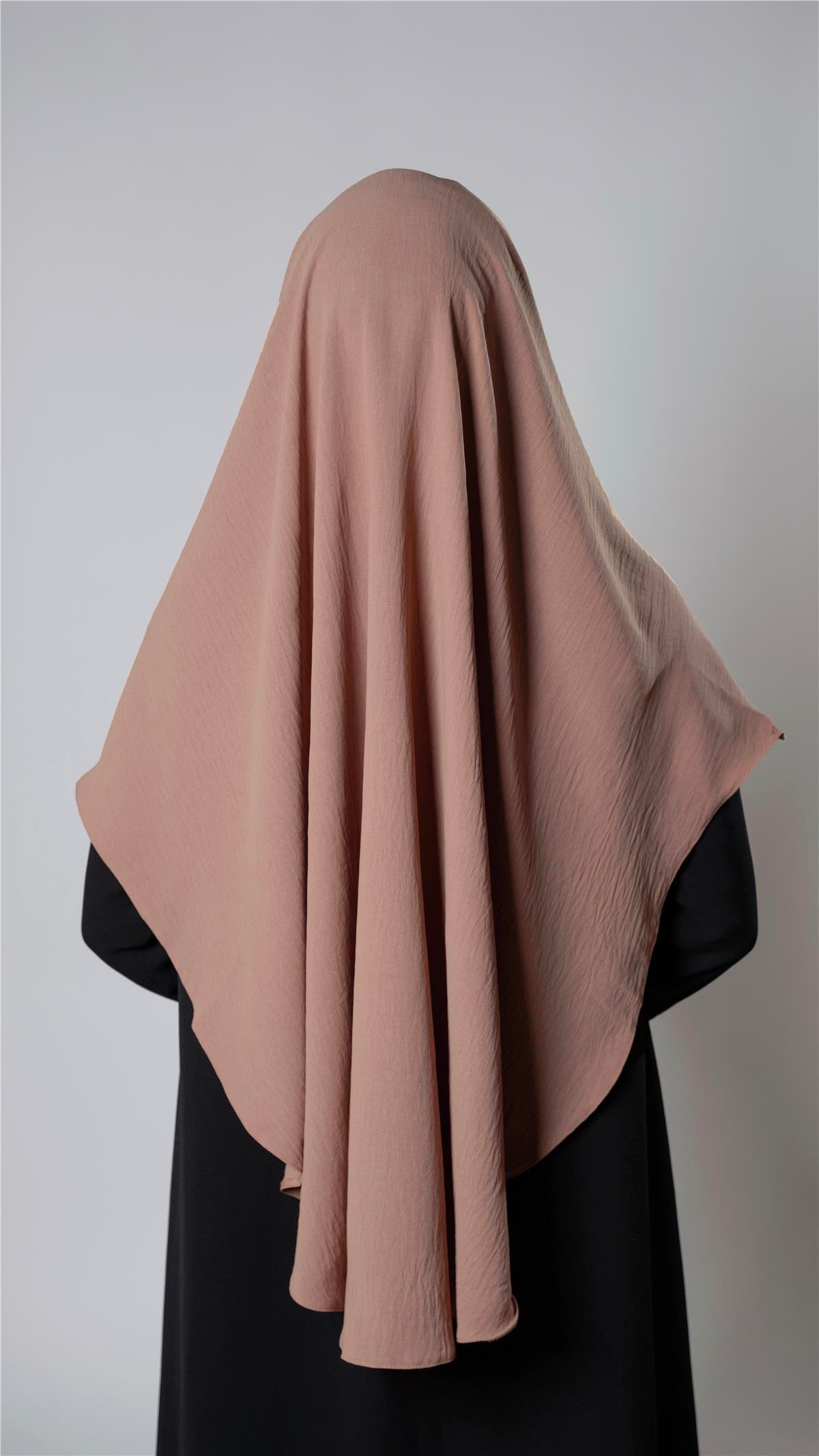 Taba Pratik Hazır Geçmeli Tesettür Eşarp Aerobin Kumaş Düz Hijab 2309_33