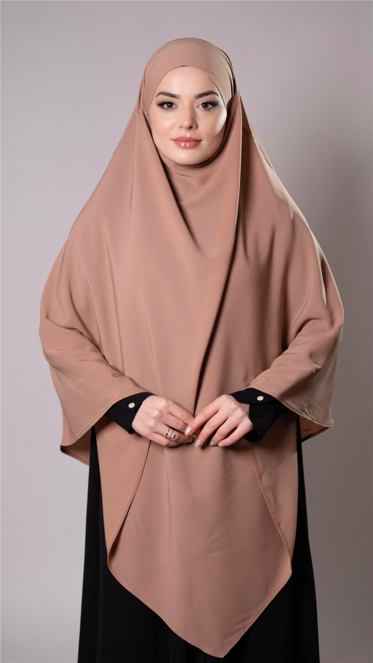 Taba Pratik Hazır Geçmeli Tesettür Eşarp Medine İpeği Kumaş Arkadan Bağlamalı Sufle Hijab 2301_33