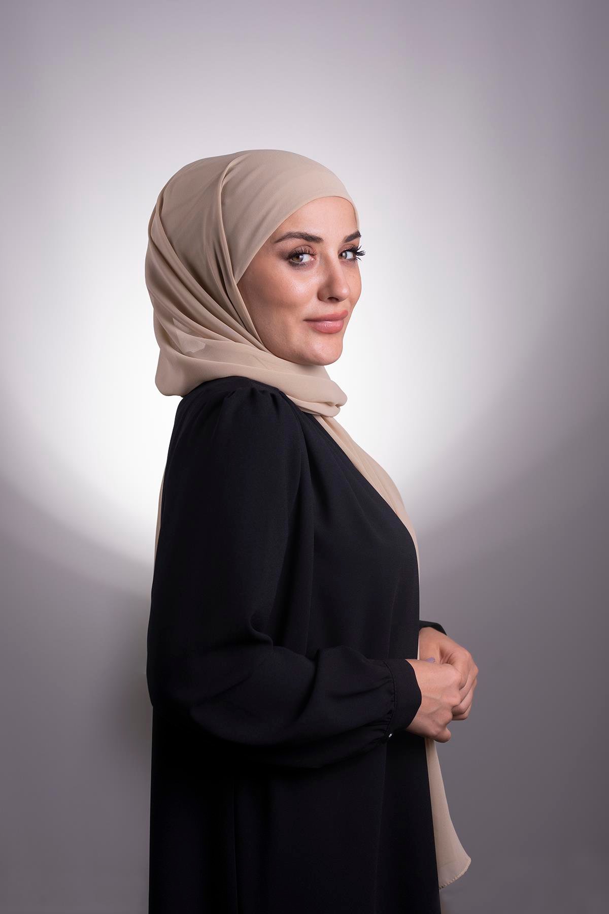 Yavru Ağzı Pratik Hazır Geçmeli Şal Şifon Boru Boneli 3001_35