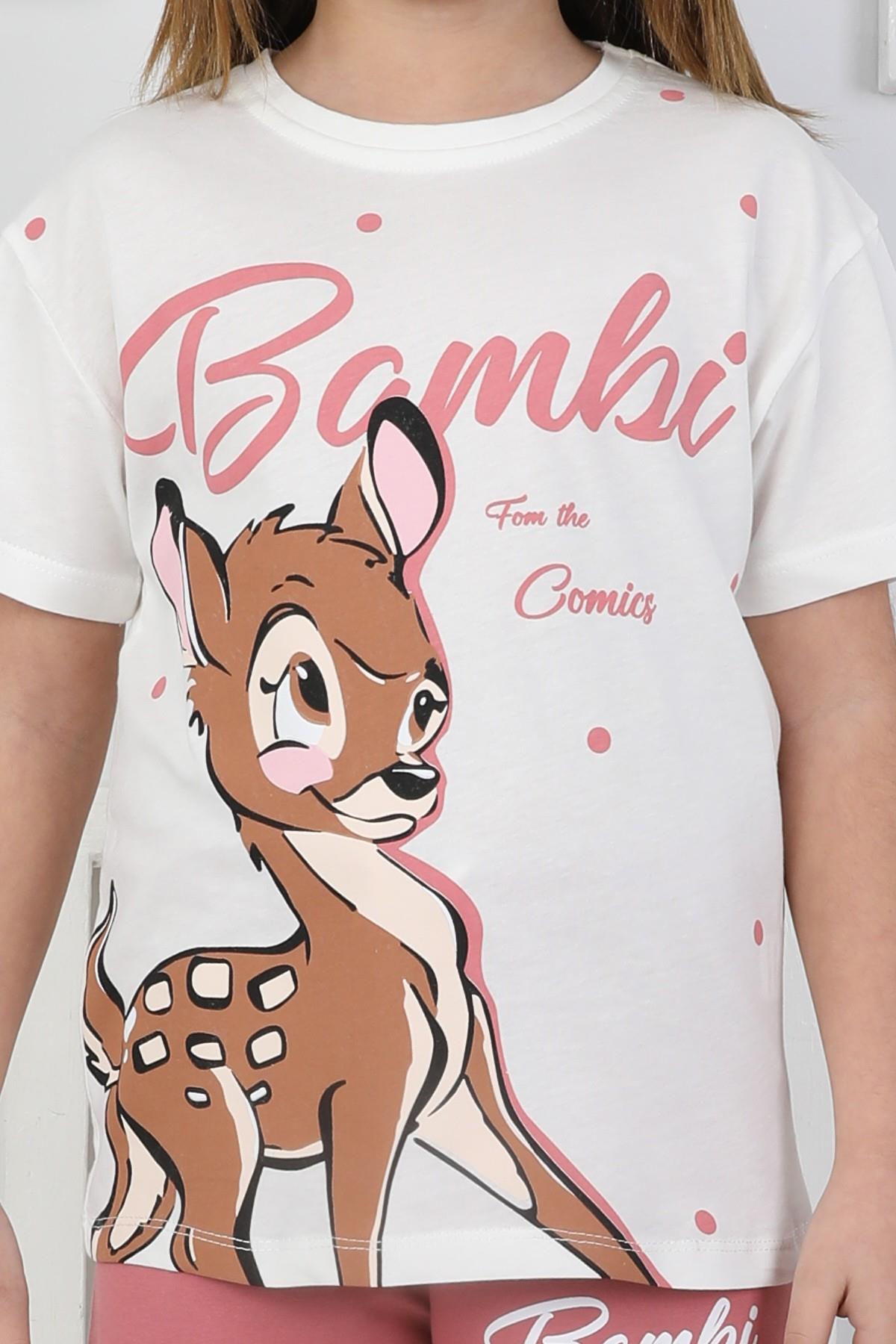 Bambi Baskı Kız Çocuk Takım