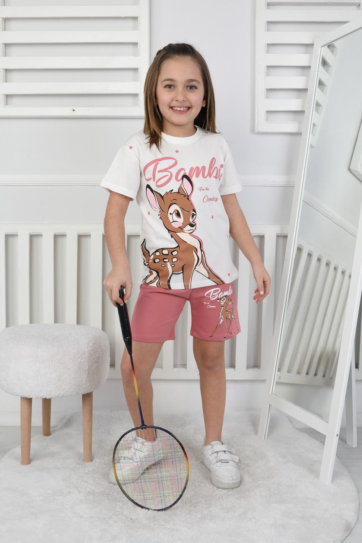 Bambi Baskı Kız Çocuk Takım