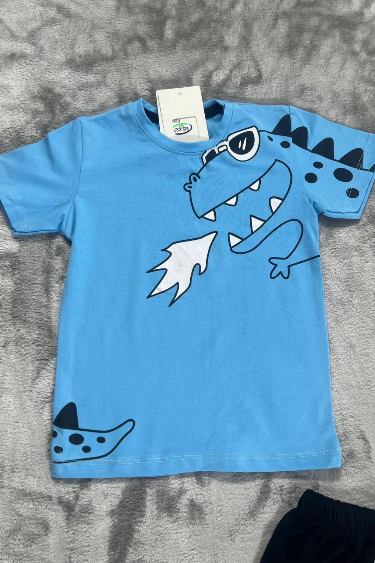 Dinozor Baskı Erkek Çocuk Takım