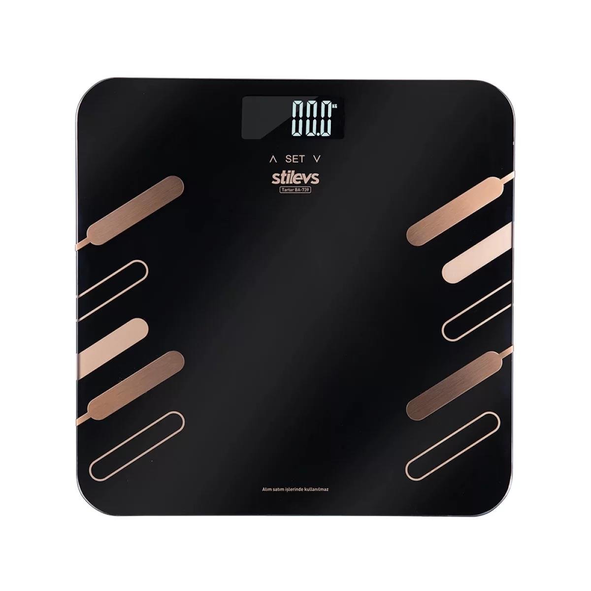 Kıbrıs Stilevs STİLEVS TARTAR BA-739 BANYO BASKÜLÜ - SİYAH-GOLD