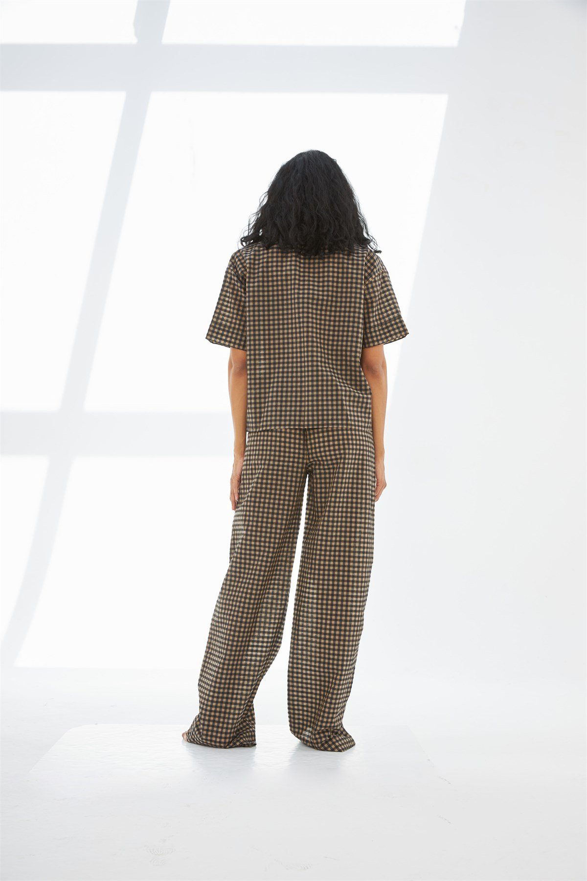 Sophia Desenli Düğmeli Pijama Takımı
