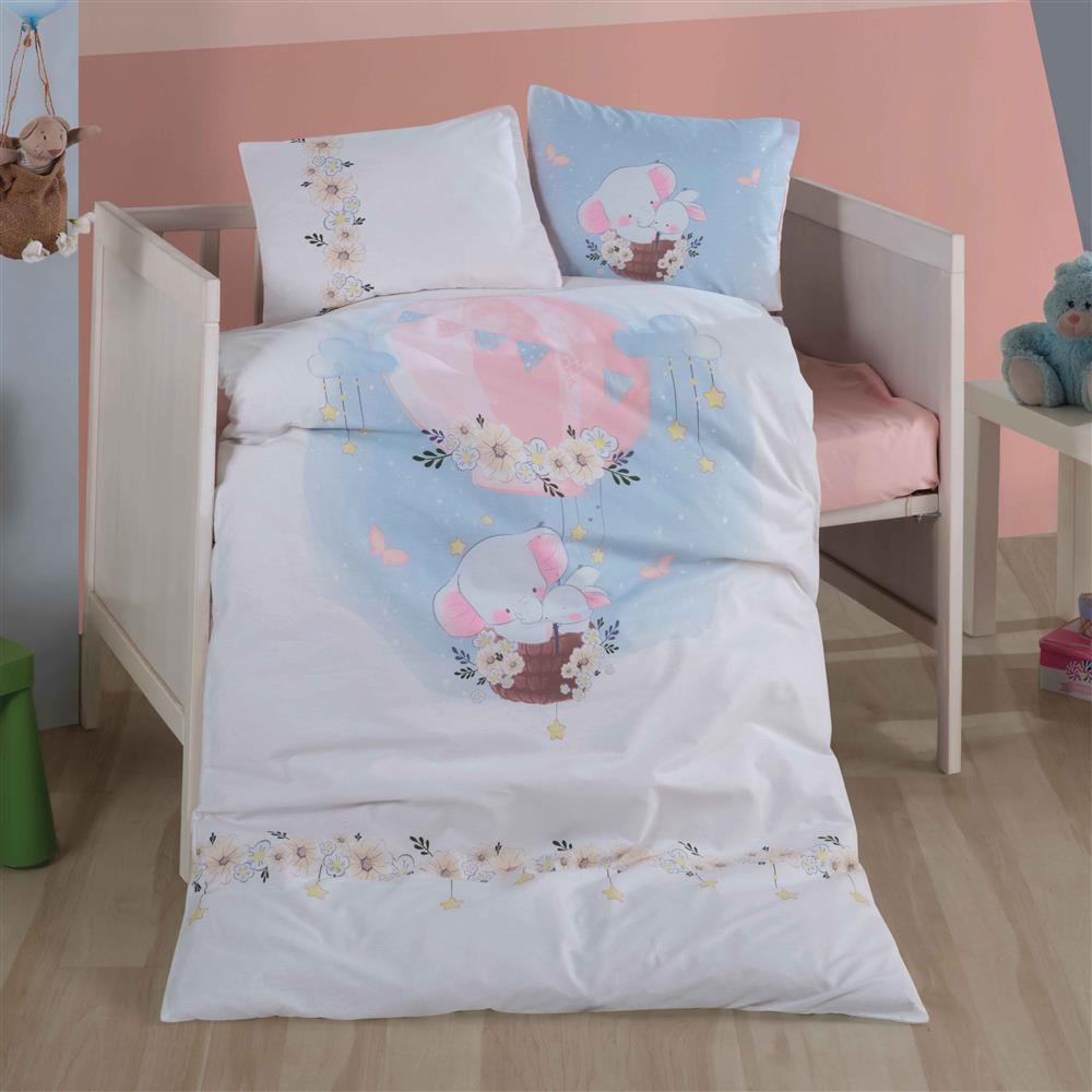 BEBEK NEVRESİM TAKIMI BAMBİ V1 PUDRA