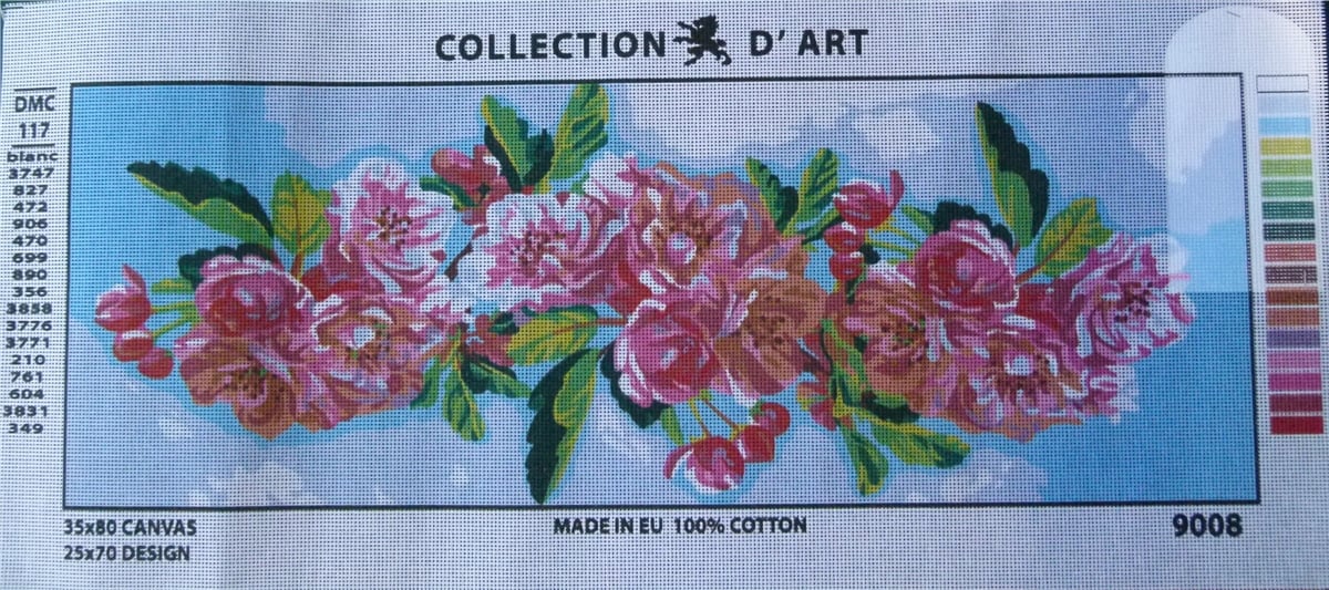 30X80 Cm Collectıon D'Art Baskılı Goblen 9008