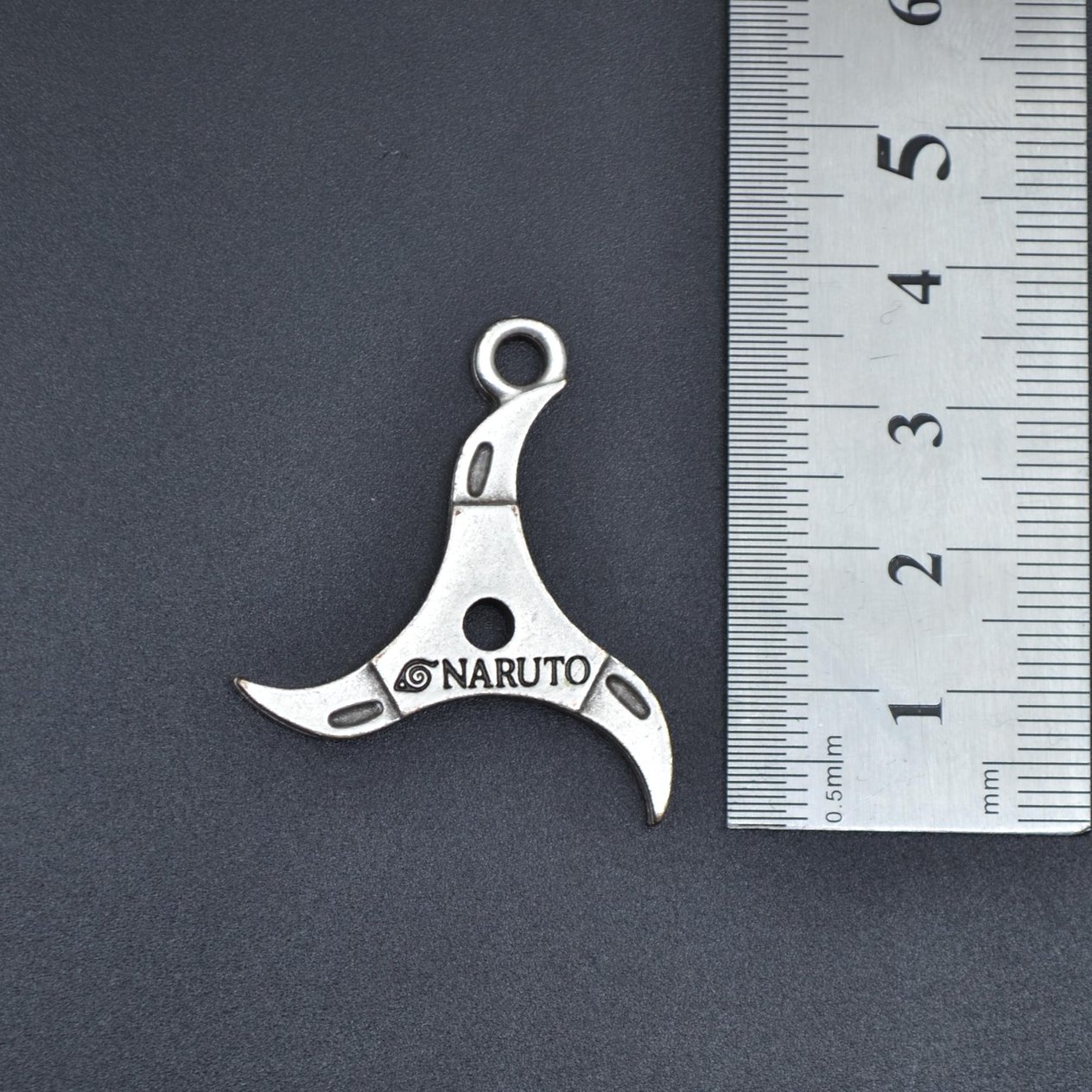 Anime Naruto Hokage Kolye Deri İp Kolye Gümüş Kaplama Erkek Kadın Kolye