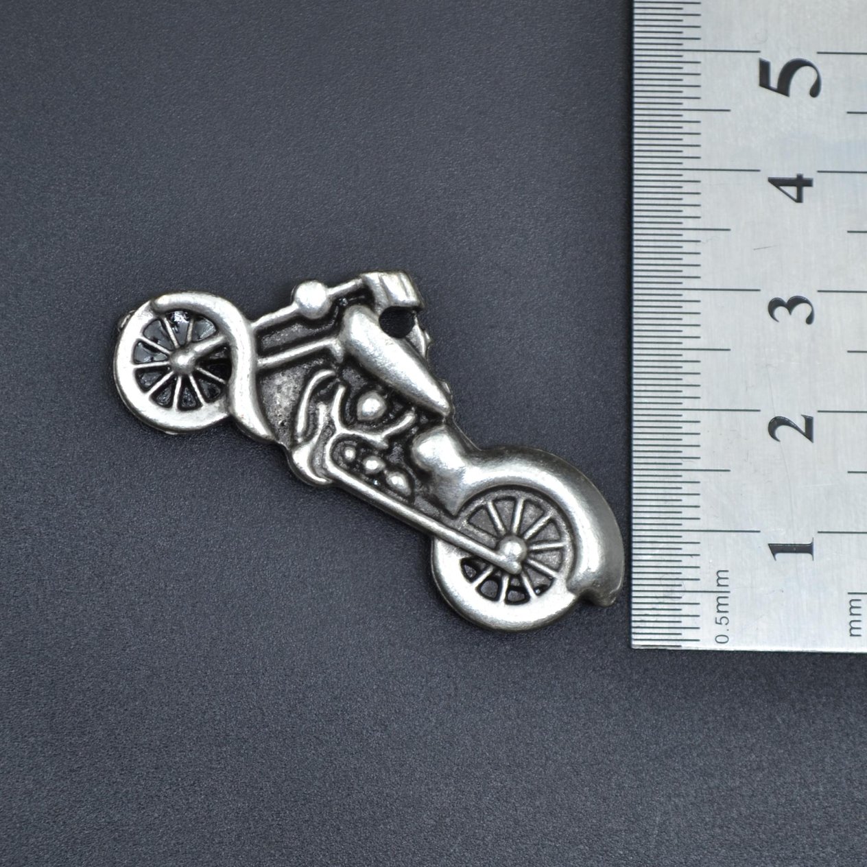 Chopper Motor Kolye Deri İp Kolye Gümüş Kaplama Erkek Kadın Kolye