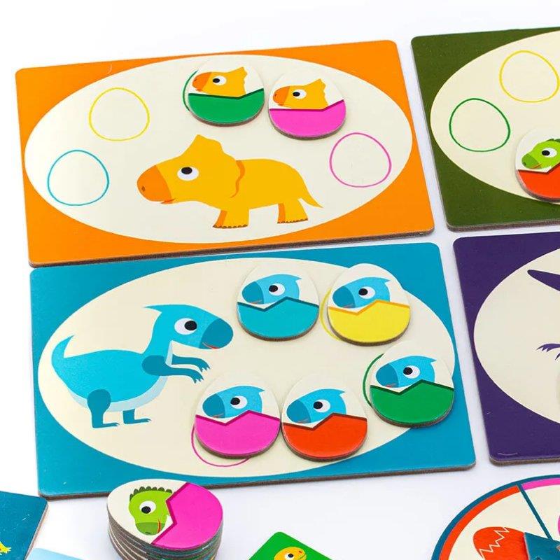 Djeco Domino 3'lü Kutu Oyunu / Dino