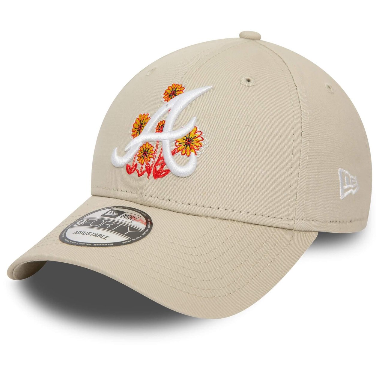  New Era Şapka - Flower Icon 9FORTY Atlanta Braves - Bej