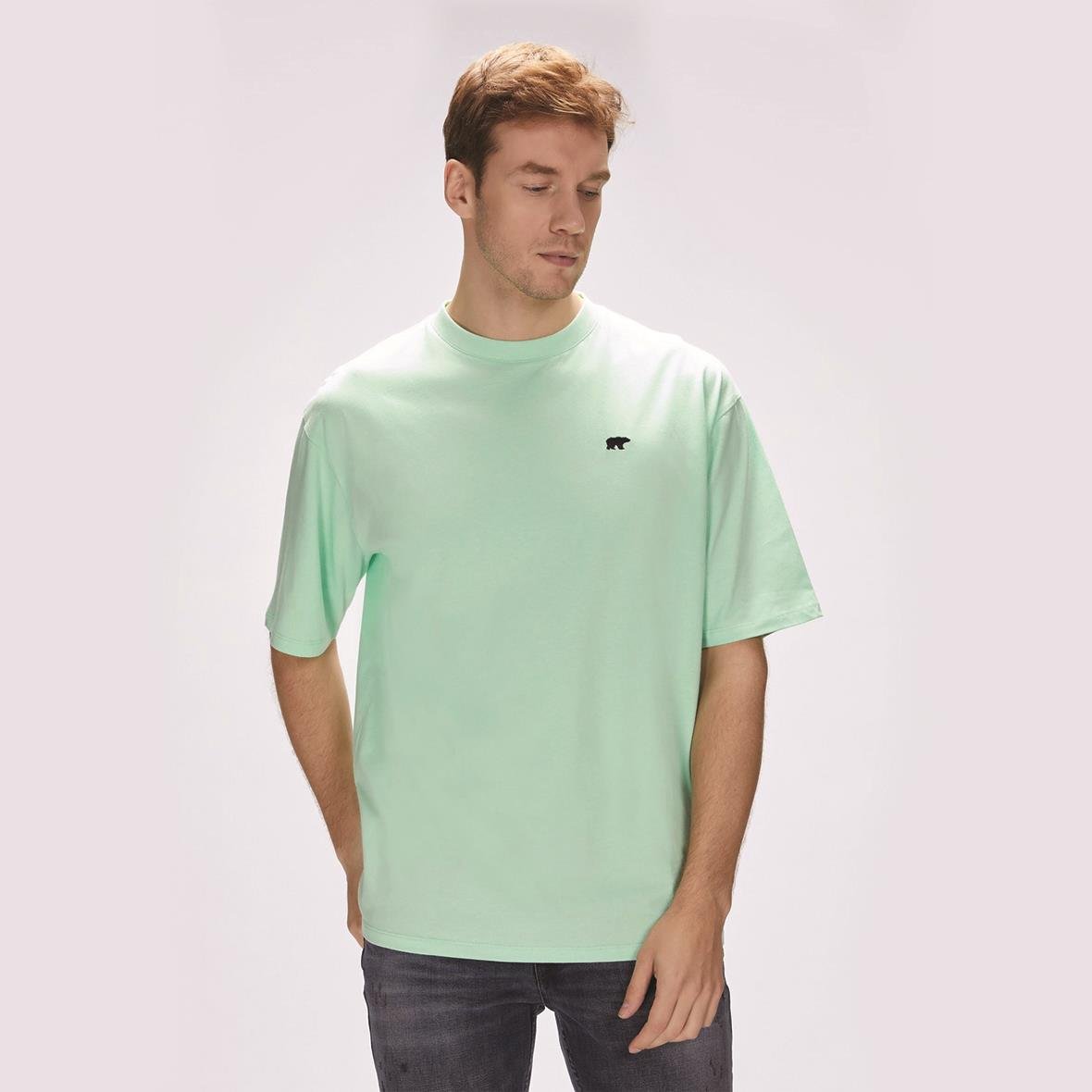 Bad Bear Damon Oversize Erkek T-Shirt - Mint