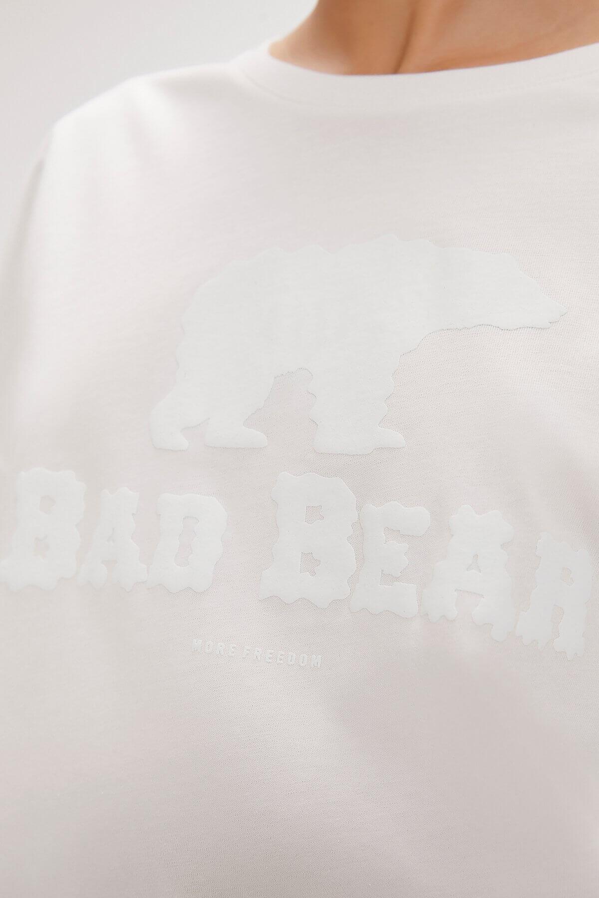 Bad Bear Holly Kadın T-Shirt - Beyaz