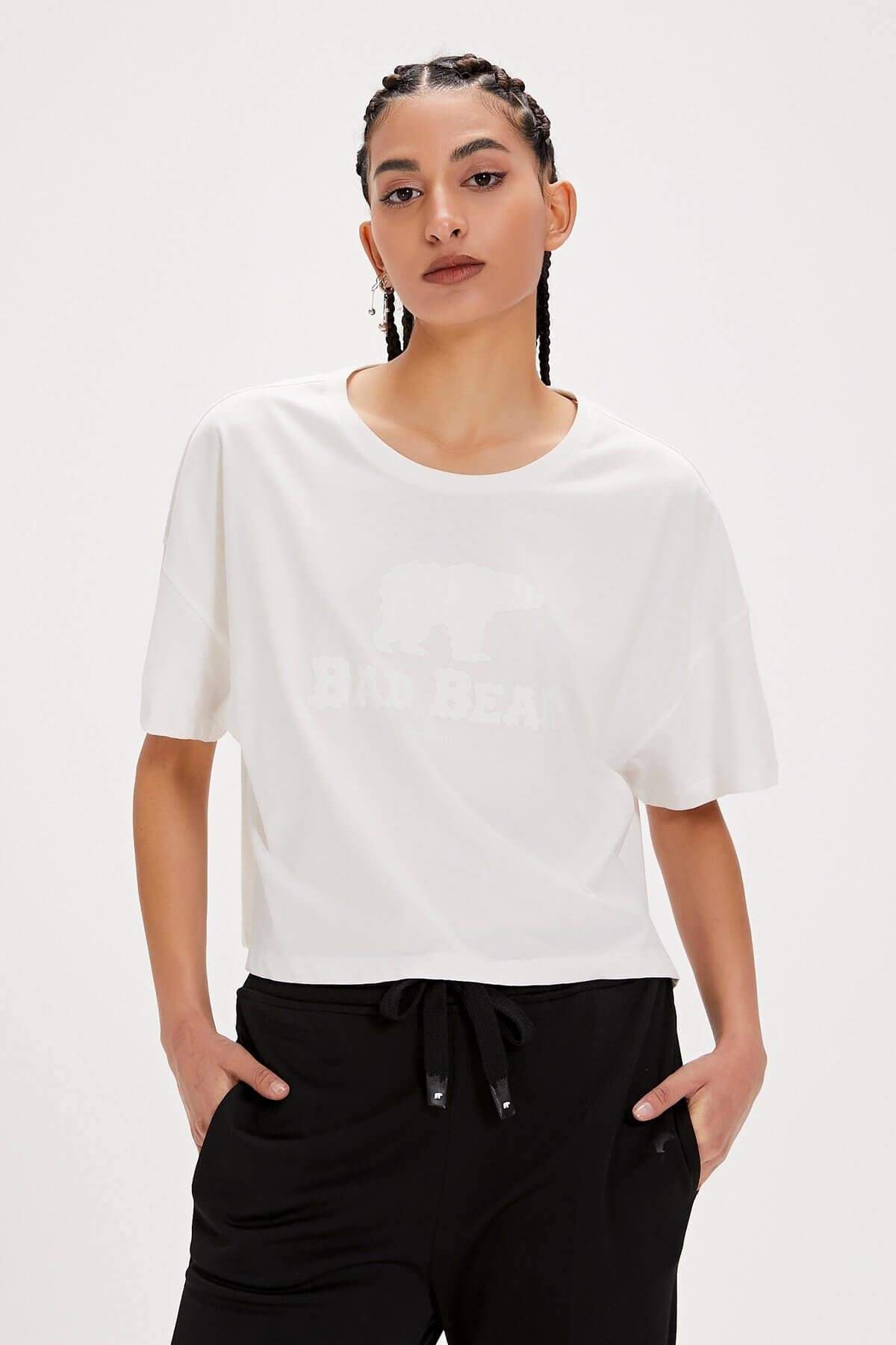 Bad Bear Holly Kadın T-Shirt - Beyaz